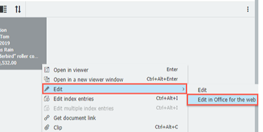 edit Microsoft Office documents with DocuWare